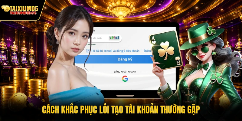 Cách khắc phục lỗi tạo tài khoản thường gặp