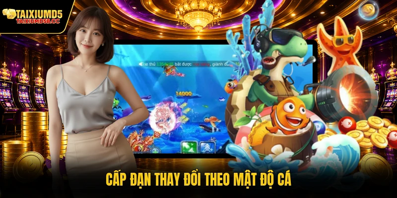 Cấp đạn thay đổi theo mật độ cá