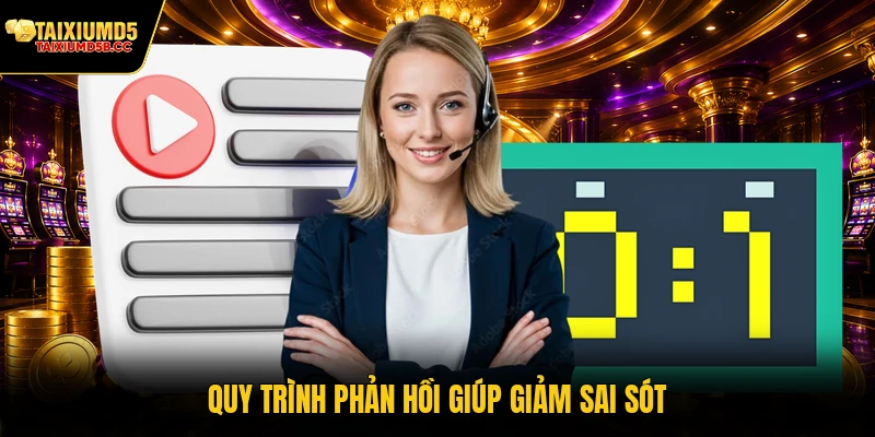 Quy trình phản hồi giúp giảm sai sót